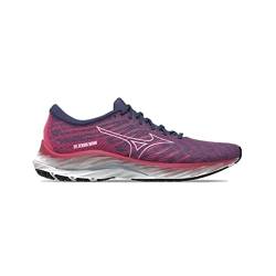 Mizuno Damen Wave Rider 26 Sneaker, Ffuchsia Hblue Innuendo, 38.5 EU von Mizuno