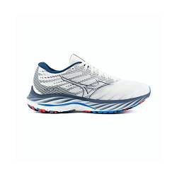 Mizuno Damen Wave Rider 26 Sneaker, Swhite Silver Ibizablue, 37 EU von Mizuno