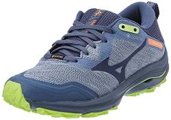 Mizuno Damen Wave Rider GTX Laufschuh, Vindigo Vindigo Neolime, 38.5 EU von Mizuno