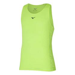 Mizuno Herren Aero Tank Weste, Neolime, XXL von Mizuno