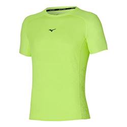 Mizuno Herren Aero Tee T-Shirt, Neolime, L von Mizuno