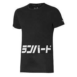 Mizuno Herren Athletic Katakana T-Shirt, Black, M von Mizuno
