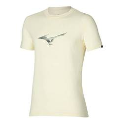 Mizuno Herren Athletics Rb Tee T-Shirt, Papyrus, S von Mizuno