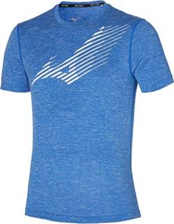 Mizuno Herren Core Graphic Rb Tee T-Shirt, Blau (Turkish Sea), S von Mizuno