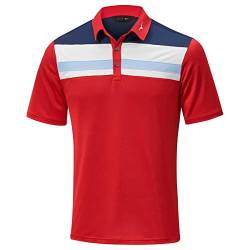 Mizuno Herren Quick Dry Citizen verschieben Tech Polo-Hemd - Rot - XXL von Mizuno