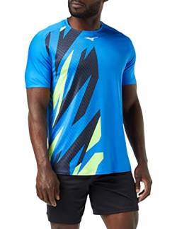 Mizuno Herren Shadow Graphic Tee Tennis-Shirt, Super Sonic, XL von Mizuno