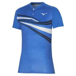 Mizuno Herren Shadow Polo Tennis Shirt, Nebulas Blue, S von Mizuno
