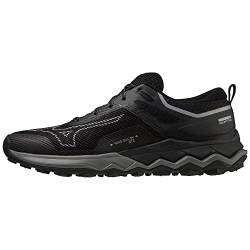 Mizuno Herren Wave Ibuki 4 GTX Traillaufschuh, Black/Metallic Gray/Dark Shadow, 44.5 EU von Mizuno