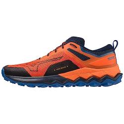 Mizuno Herren Wave Ibuki 4 Laufen, Tigerlily Dblue Sblue, 42 EU von Mizuno