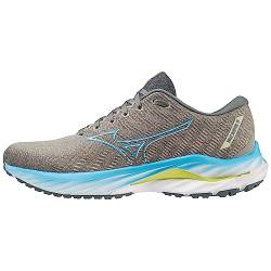 Mizuno Herren Wave Inspire 19 Laufen, Ggray Jblue Bolt2neon, 42.5 EU von Mizuno