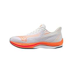 Mizuno Herren Wave Rebellion Sonic Straßen-Laufschuh, White/Light Orange/Blue Ashes, 46.5 EU von Mizuno