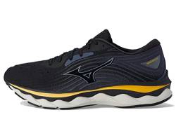 Mizuno Herren Wave Sky 6 Laufschuh, Schwarz-Führungswinde, 10 US von Mizuno