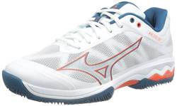 Mizuno Herren Welle übertrifft Licht CC Tennisschuh, Wht Cherrytom Moroccanb, 41 EU von Mizuno