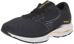 Mizuno Running Men's Wave Rider 26 Running Shoe, Odysy Grey-Metallic Grey, 9 von Mizuno