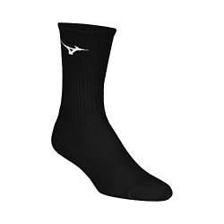 Mizuno Unisex-Erwachsene Vital Crew 3er Pack Socke, schwarz, Large von Mizuno