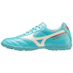 Mizuno Unisex Morelia II Club AS Fußballschuh, Blue Curacao/Snow White/Red Brown Satin, 38.5 EU von Mizuno