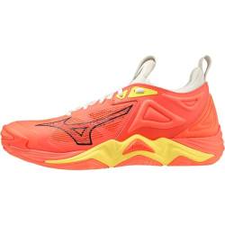 Mizuno Unisex Wave Momentum 3 Volleyballschuhe, Neonflamme, Schwarz, Bolzen 2 Neon, 46 EU von Mizuno