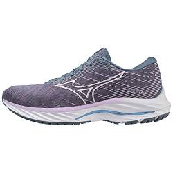 Mizuno Unisex Wave Rider 26 Straßen-Laufschuh, Wisteria/White/China Blue, 37 EU von Mizuno