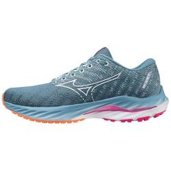 Mizuno Wave Inspire 19 Straßenlaufschuhe für Frauen Hellblau Weiß 37 EU von Mizuno