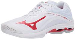 Mizuno Wave Lightning Z6 Damen Volleyball-Schuh, Weiß/Rot, 40 EU von Mizuno