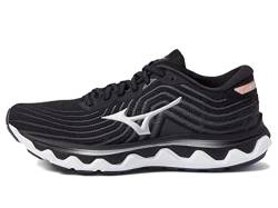 Mizuno Wave Rider 25 Damen-Laufschuh, Schwarz-Silber, 8.5 Wide von Mizuno