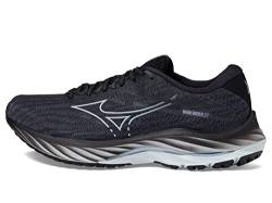 Mizuno Wave Rider 27 Damen-Laufschuh, Ebenholz-Schneekappen, 42 EU von Mizuno