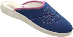 Mjartan Damen Sommer Hausschuhe Pantoffeln Schuhe Puschen Schlappen Nr. 607 (blau, numeric_39) von Mjartan