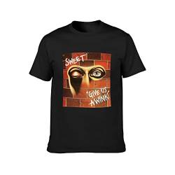The Sweet Band Give Us A Wink Rock Legend T-Shirt Unisex Black Mens Tees XL von MknAz