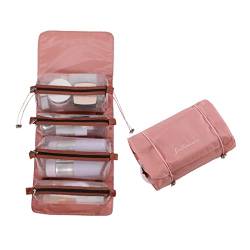 4-in-1-Make-up-Taschen, aufrollbare Kulturtasche, Reise, faltbare, kompakte Kosmetiktaschen mit 4 abnehmbaren Fächern, Kosmetiktaschen von Mllkcao