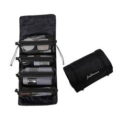 4 in 1 aufrollbare tragbare Reise-Make-up-Tasche Kulturtasche Kosmetiktasche mit 4 abnehmbaren Fächern Aufbewahrungstaschen von Mllkcao
