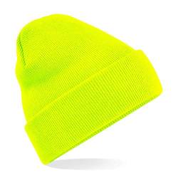Beechfield - Winter Strickmütze Einheitsgröße,Fluorescent Yellow von Mnixy