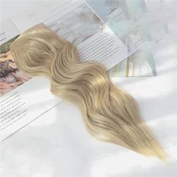 Frauen Schwarz Braun Synthetische Natürliche Unsichtbare Draht 4 Clip In Haarverlängerungen 22 Zoll Lange Gewellte Künstliche Falsche Haare 16 22inches 55cm von Mnjyihy