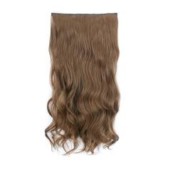 Synthetische 5 Clip In Haarverlängerung Für Frauen Natürliches Blond Braun Lange Gewellte Frisur Hitzebeständiges Haarteil 55–80 Cm Kunsthaar 12 22inches 55cm von Mnjyihy