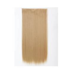 Synthetische 5 Clip In Haarverlängerung Für Frauen Natürliches Blond Braun Lange Gewellte Frisur Hitzebeständiges Haarteil 55–80 Cm Kunsthaar 24 27 22inches 55cm von Mnjyihy