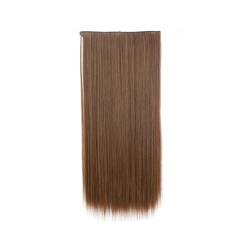 Synthetische 5 Clip In Haarverlängerung Für Frauen Natürliches Blond Braun Lange Gewellte Frisur Hitzebeständiges Haarteil 55–80 Cm Kunsthaar 4 30 22inches 55cm von Mnjyihy
