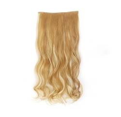 Synthetische Lange Gerade Frisuren Für Frauen 5 Clip In Haarverlängerungen Blond Braun 22 32 Zoll Hitzebeständiges Gefälschtes Haarteil SG88 27H613 22inches 55cm von Mnjyihy