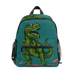 Blauer Dinosaurier-Rucksack für Kleinkinder, niedlicher Kinder-Rucksack für Kinder, Jungen, Kindergarten, Vorschule, Schultasche, Reisetasche, Muster 07, Einheitsgröße, Tagesrucksack von Mnsruu