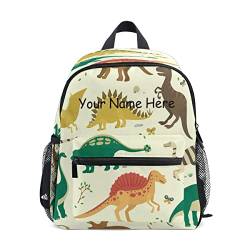 Individueller Kinder-Rucksack, personalisierter Rucksack mit Namen/Text, Dinosaurier-Farbe, Kindergarten-Vorschultasche für Mädchen und Jungen, mehrfarbig, Einheitsgröße, Kinderrucksack von Mnsruu