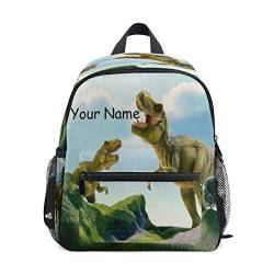 Individueller Kinderrucksack für Kleinkinder, personalisierter Rucksack mit Namen/Text, Anpassung Dinosaurier, Kindergarten, Vorschultasche für Mädchen und Jungen von Mnsruu
