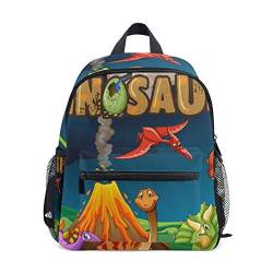 Kinder Rucksack Dinosaurier Cartoon Kindergarten Vorschule Tasche für Kleinkind Mädchen Jungen von Mnsruu
