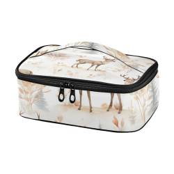 Mnsruu Kleine tragbare isolierte Lunchtasche, Hirschmalerei, Thermo-Lunchbox, Kühltasche für Arbeit, Büro, Schule, mehrfarbig, Einheitsgröße, Casual von Mnsruu