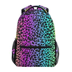 Mnsruu Leopard Studenten Rucksack Backpack für Mädchen Jungen & Kinder Schulrucksack College Reiseeucksack Tagesrucksack für Sport & Outdoor von Mnsruu