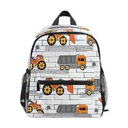 Rucksack für Kleinkinder, Motiv: LKW, Cartoon, Schultasche für Jungen und Mädchen, Kindergarten, Vorschule, Kindergarten, Reisetasche von Mnsruu