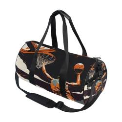 Sporttasche, Reisetasche, Basketball, Spieler, im Aktionsgepäck für Damen und Herren, Basketballspieler in Aktion, Einheitsgröße von Mnsruu