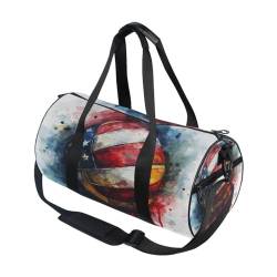 Sporttasche, Reisetasche, Motiv: American Ball, Ölgepäck für Damen und Herren, American Ball Oil, Einheitsgröße von Mnsruu
