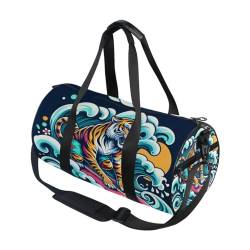 Sporttasche, Reisetasche, Tiger-Gepäck, für Damen und Herren, tiger, Einheitsgröße von Mnsruu