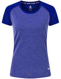 MoFiz Damen-T-Shirt, kurzärmelig, LSF 50+, Sonnenschutz - Blau - Mittel von MoFiz