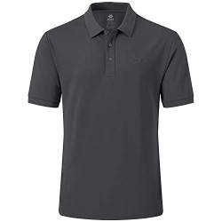 MoFiz Herren Poloshirt Kurzarm Baumwolle Polohemd Sport Polo Sommershirts Atmungsaktiv Dunkelgrau M von MoFiz