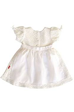 MoGo Baby - Mädchen Taufdrindl Hochzeitskleid Baby weiß, WEIß, 80/86 von MoGo