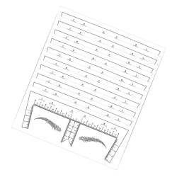 Mobestech 10St Augenbrauenlineal, Augenbrauenkorrektor Professionelle Schablone zur Augenbrauenformung Aufkleber Augenbrauenformer zum Messen professioneller Augenbrauen-Mapper zerreißbar von Mobestech